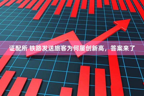 证配所 铁路发送旅客为何屡创新高，答案来了