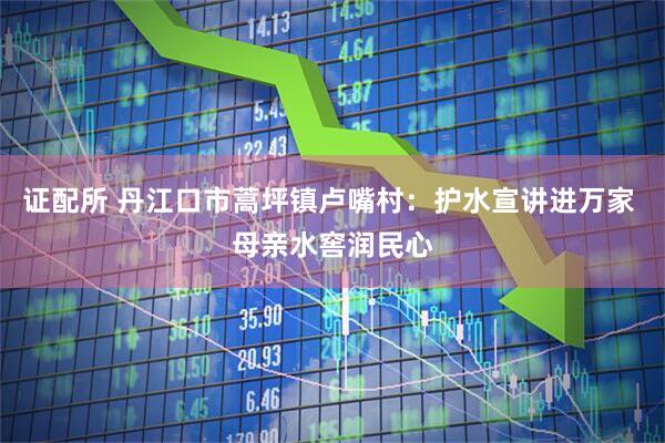 证配所 丹江口市蒿坪镇卢嘴村:护水宣讲进万家 母亲水窖润民心