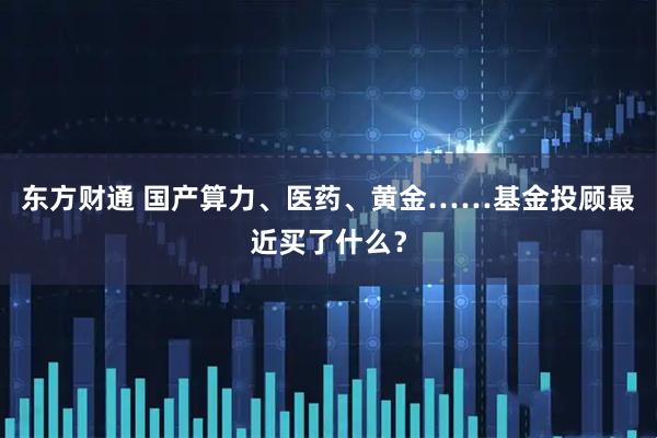 东方财通 国产算力、医药、黄金……基金投顾最近买了什么？